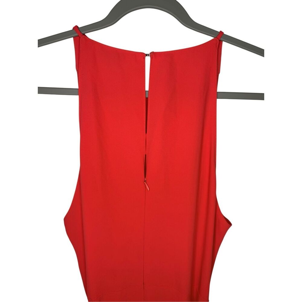 Amanda Uprichard Elondra Midi Dress Electric Rouge Fit & Flare Size Large NWT - Picture 5 of 8